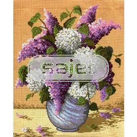 stramin + garnpaket, hortensia's (100% wolle)
