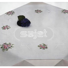 stielstichdecke kaapse viooltjes, wit