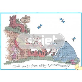 stickpackung winnie de pooh eet te veel