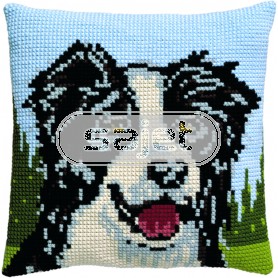 kreuzstichkissen border collie