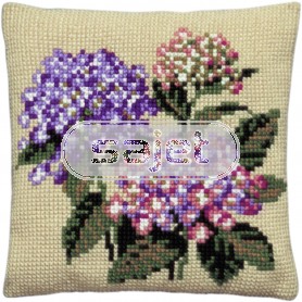 kreuzstichkissen hortensia