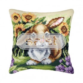 kreuzstichkissen konijn