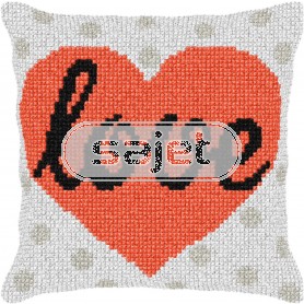 kreuzstichkissen "love"