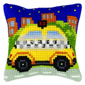 kreuzstichwandbehang auto