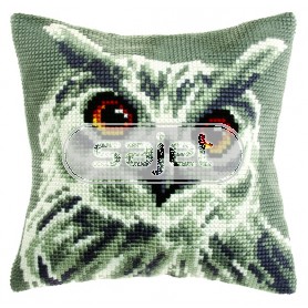 kreuzstichkissen sneeuwuil