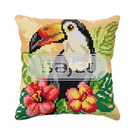 kreuzstichkissen toekan