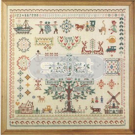 stickpackung sampler, stamboom