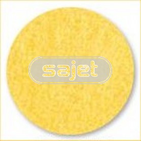 frottee lätzchen, geel (incl. aida stickkante)