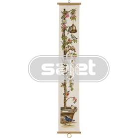 stickpackung klingelzug, vogels tussen kersenbloesem