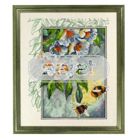 stickpackung bijen met bloemen
