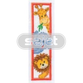 stickpackung lesezeichen, wilde dieren