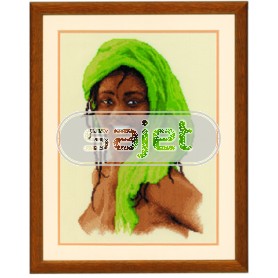 stickpackung meisje in groen