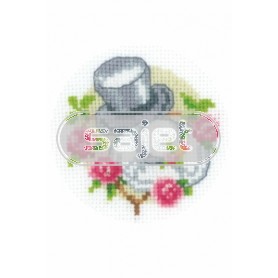 stickpackung hochzeitskarte, hoeden