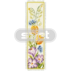 stickpackung lesezeichen, zomerbloemen