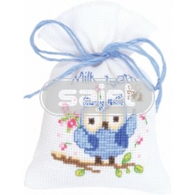 stickpackung kräutertütchen, taterende uiltjes/blauw