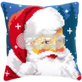 kreuzstichkissen kerstman