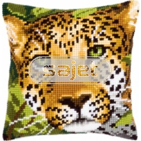 kreuzstichkissen luipaard