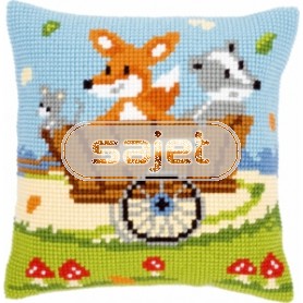 kreuzstichkissen bos, eekhoorn/das-1