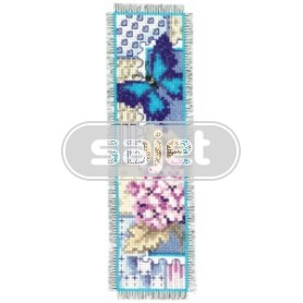 stickpackung lesezeichen nature, hortensia met vlinder-1