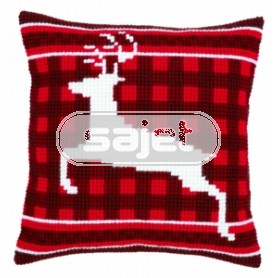 kreuzstichkissen hert gestileerd