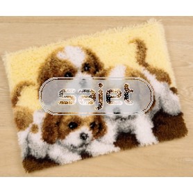 knüpfdecke drie puppies