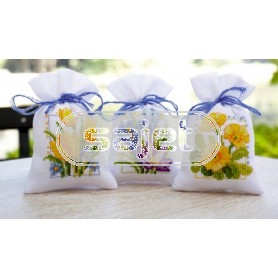 stickpackung kräutertütchen (3 st.) lentebloemen