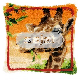 knüpfkissen giraffe