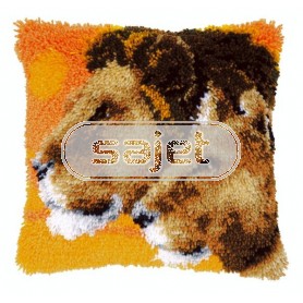 knüpfkissen leeuwen