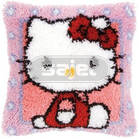 knüpfkissen hello kitty
