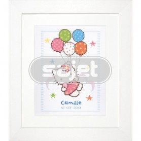 stickpackung hello kitty, geburt camille