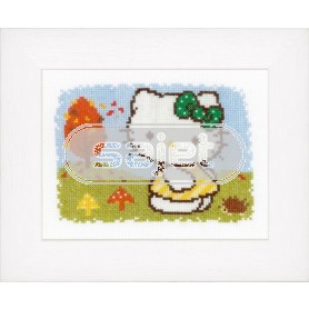 stickpackung hello kitty, vier seizoenen, herfst