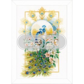 stickpackung pauwen met bloemen