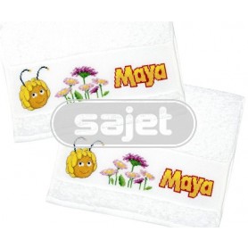 stickpackung maya de bij, gästentuch (2 st.) wit