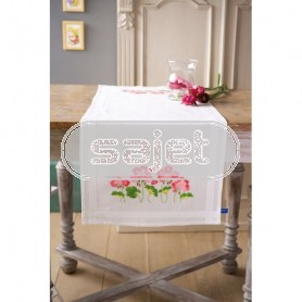 stielstichläufer geraniums, wit