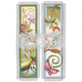 stickpackung lesezeichen (2 st.) decoratieve vlinders
