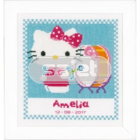 stickpackung hello kitty, geburt amelia
