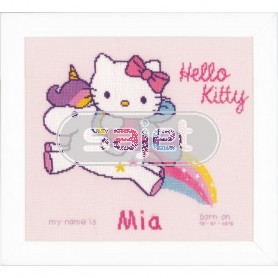 stickpackung hello kitty, geburt mia