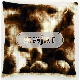 kreuzstichkissen hondenslaapje