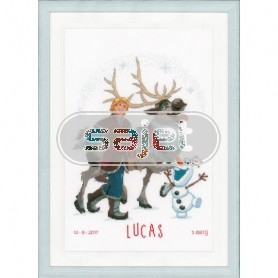 stickpackung frozen, kristoff en sven, geburt lucas