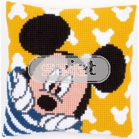 kreuzstichkissen mickey mouse, mickey kiekeboe