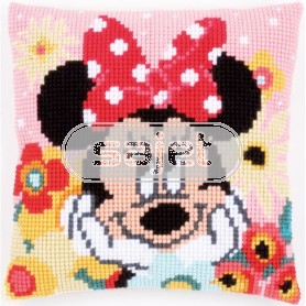 kreuzstichkissen mickey mouse, minnie dagdroomt