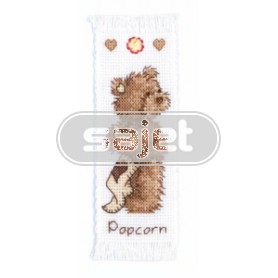 stickpackung lesezeichen, popcorn bear, popcorn