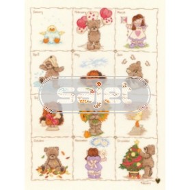stickpackung popcorn bear, twaalf maanden