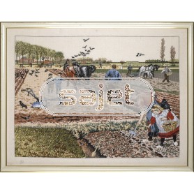 stickpackung cornelis jetses, lente op de akker
