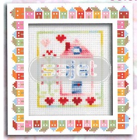 stickpackung huis in pastelkleuren (incl. p.p.)
