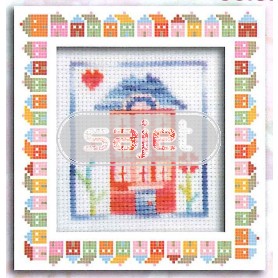 stickpackung huis met bloemen (incl. p.p.)