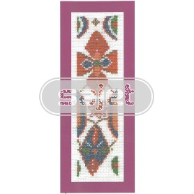 stickpackung lesezeichen, glas en lood