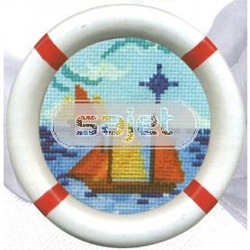 stickpackung maritiem, zeilboten (incl. rahmen)