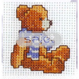 stickpackung teddybeer met sjaal