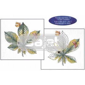 stickpackung kastanjeblad (material für 1 dessin)